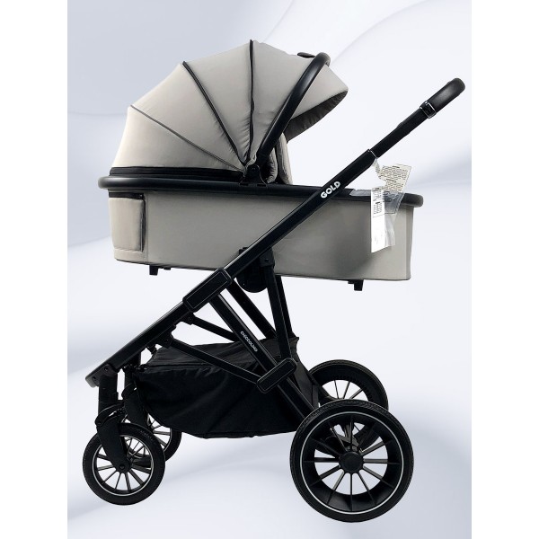 Коляска Chiccolino Gold grey 3 в 1 светло-серая купить с доставкой по Минску и всей РБ