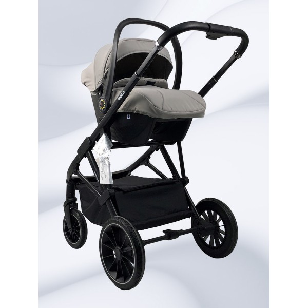 Коляска Chiccolino Gold grey 3 в 1 светло-серая купить с доставкой по Минску и всей РБ